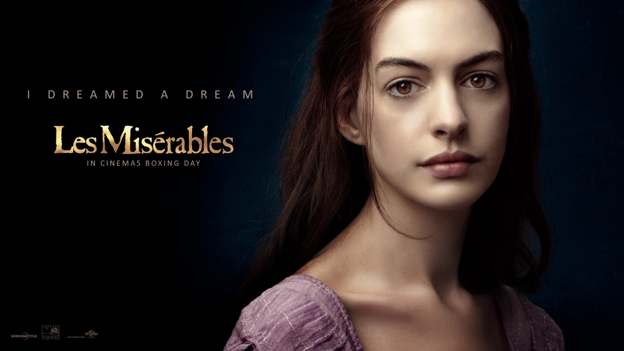 Anne Hathaway Les Miserables for 1280 x 720 HDTV 720p resolution