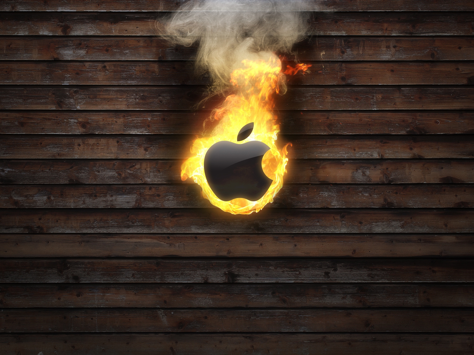 Apple Burning for 1600 x 1200 resolution