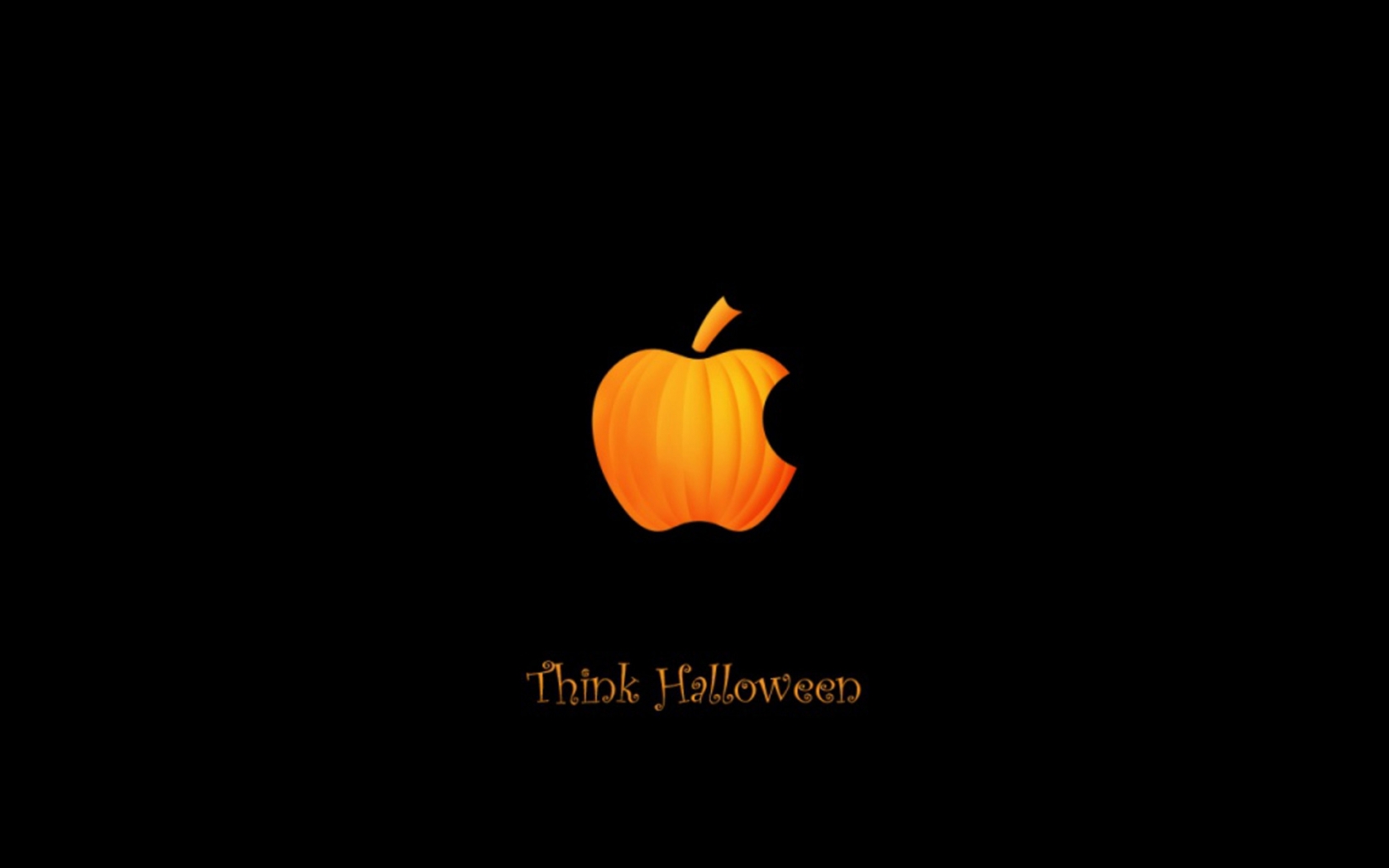 Apple Halloween for 1680 x 1050 widescreen resolution