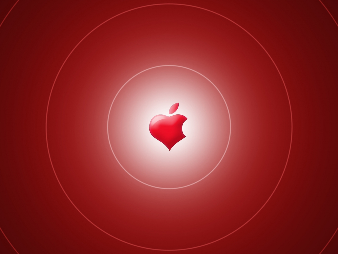 Apple Heart for 1152 x 864 resolution