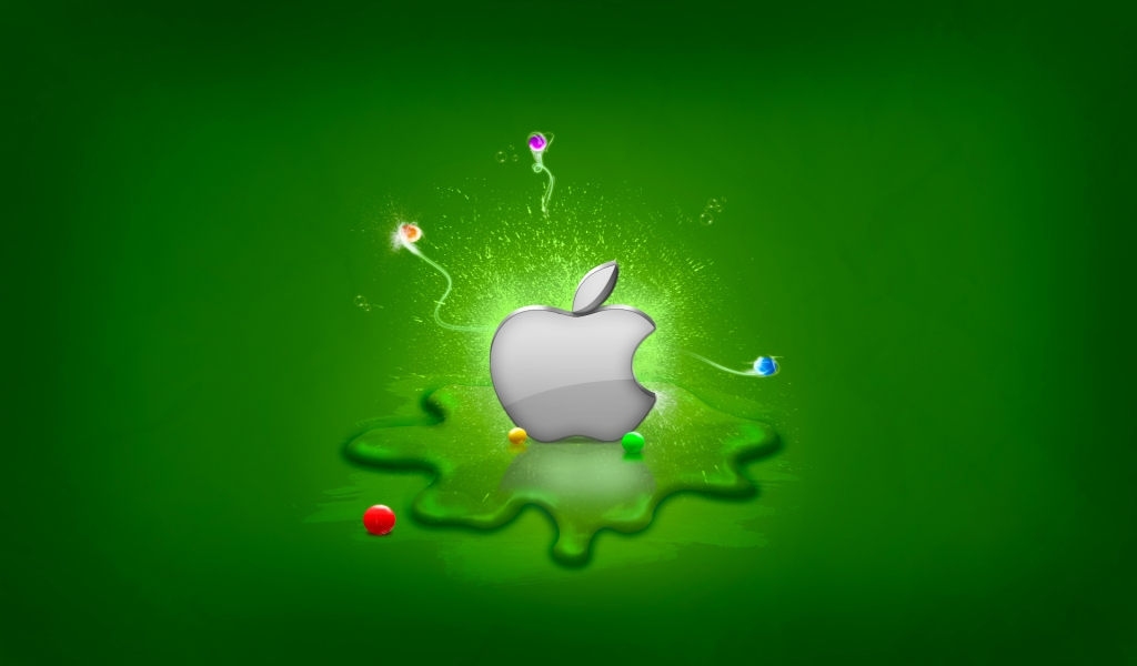 Apple Logo for 1024 x 600 widescreen resolution