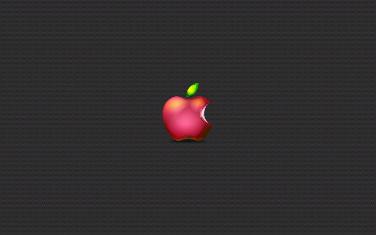 Apple Red Color for 1280 x 800 widescreen resolution
