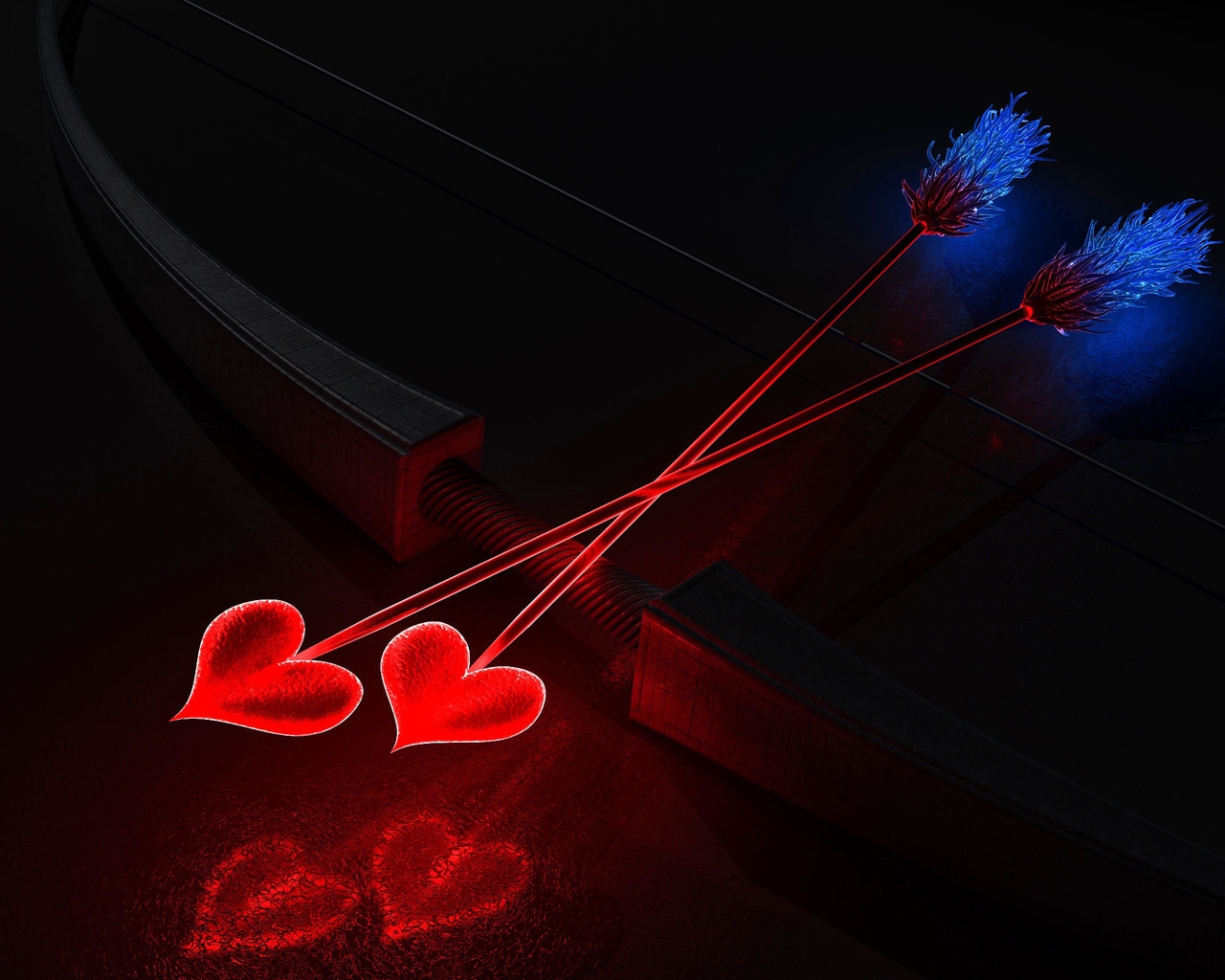 Arc and Arrows Heart for 1280 x 1024 resolution