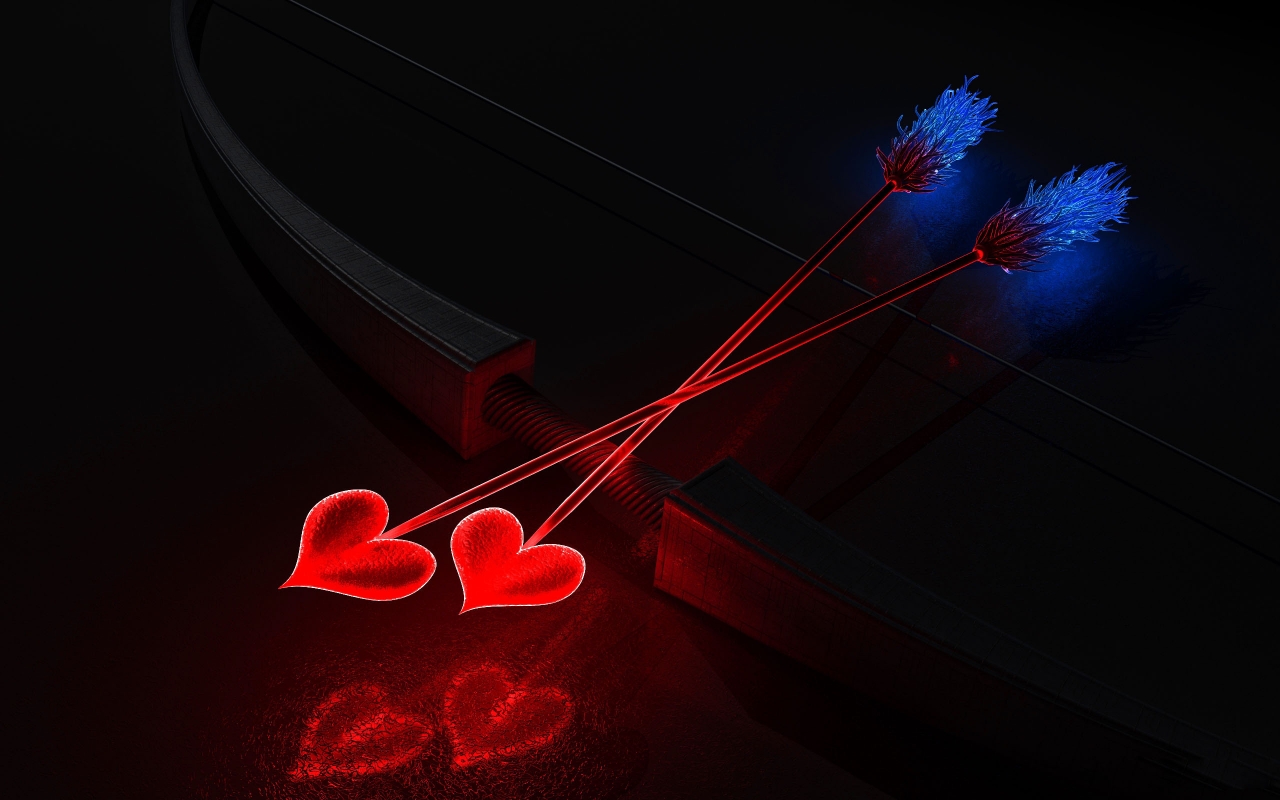Arc and Arrows Heart for 1280 x 800 widescreen resolution