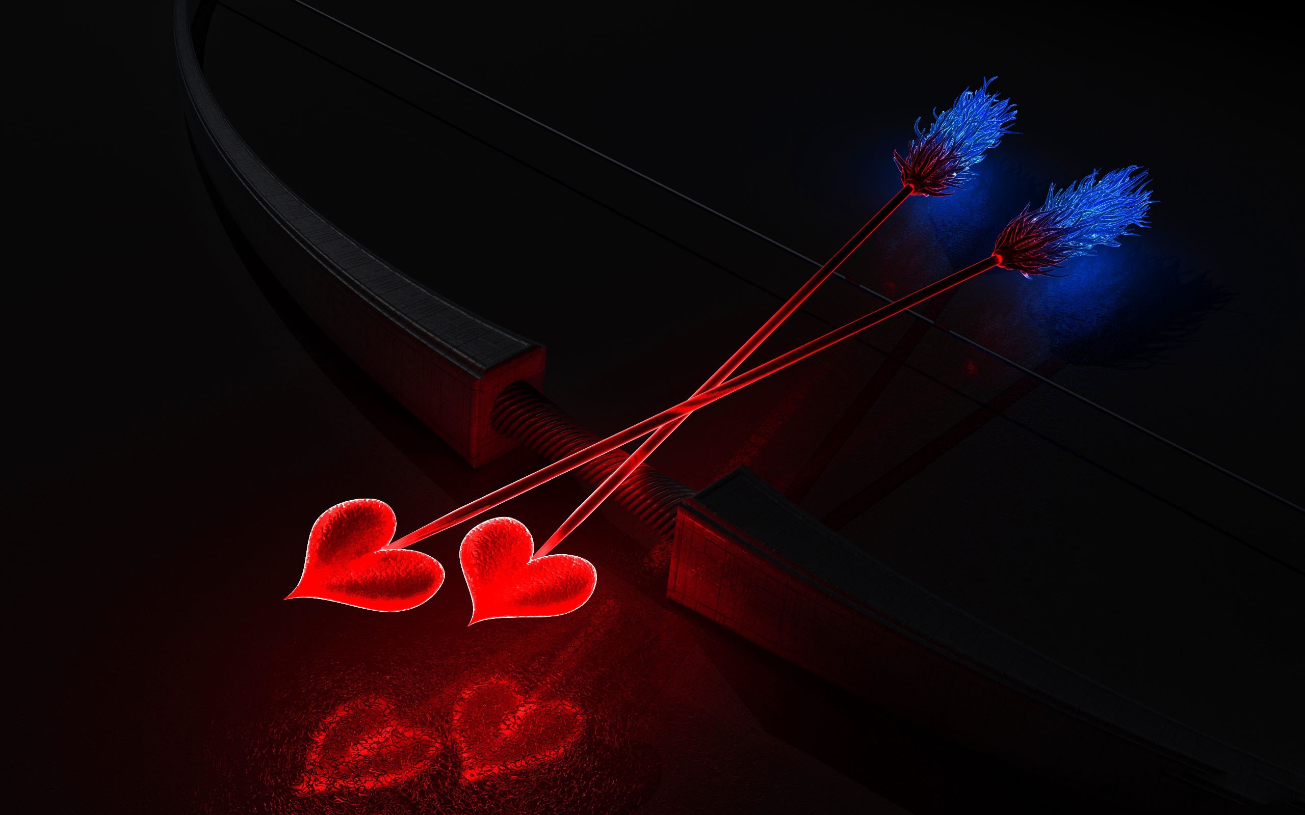 Arc and Arrows Heart for 2560 x 1600 widescreen resolution