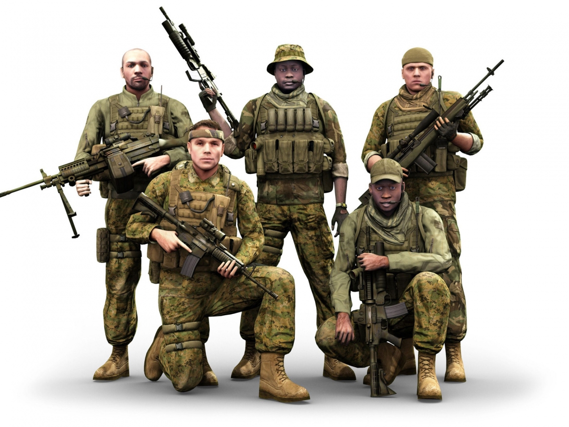ArmA 2 Characters for 1152 x 864 resolution
