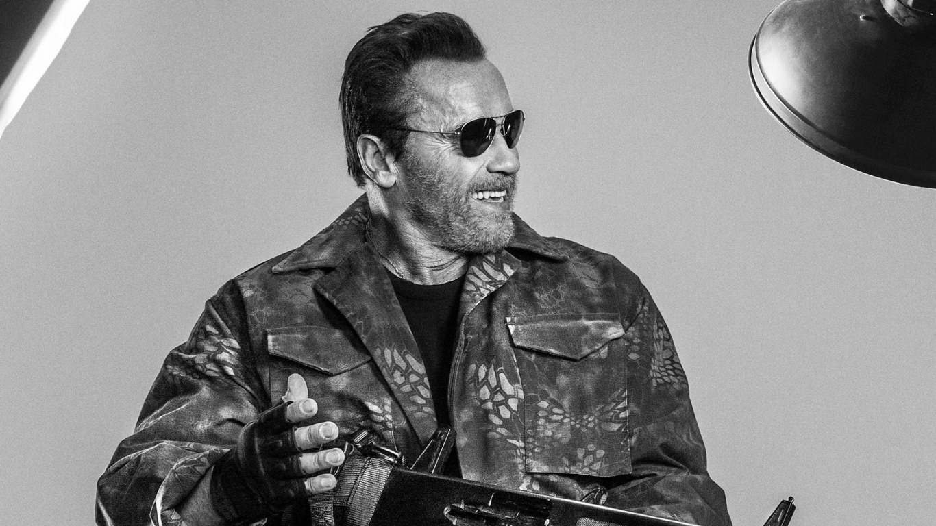 Arnold Schwarzenegger The Expendables 3 for 1366 x 768 HDTV resolution