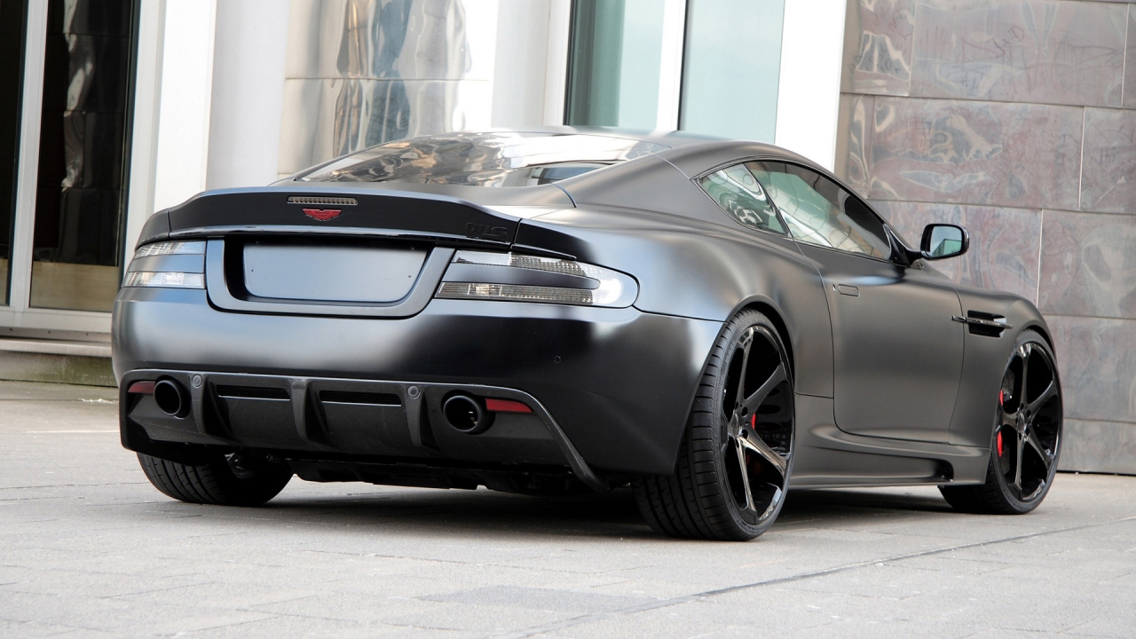 Aston Martin DBS Superior Black Edition Rear for 1280 x 720 HDTV 720p resolution