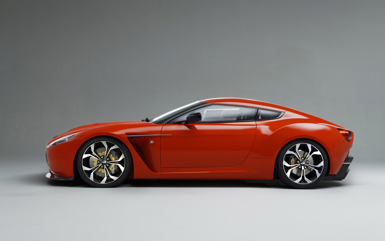Aston Martin V12 Zagato Side for 1280 x 800 widescreen resolution