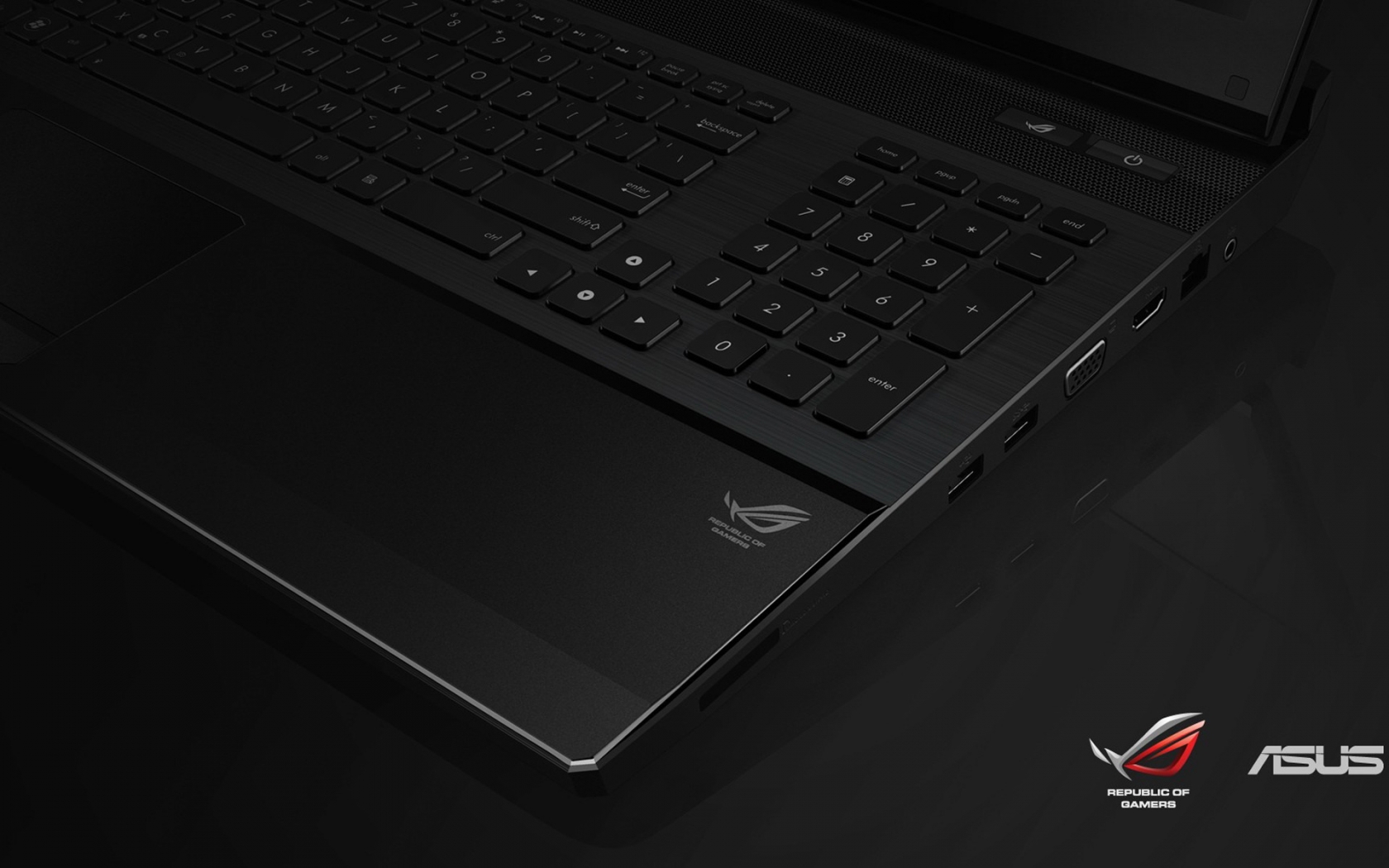 Asus Republic of Gamers for 1680 x 1050 widescreen resolution