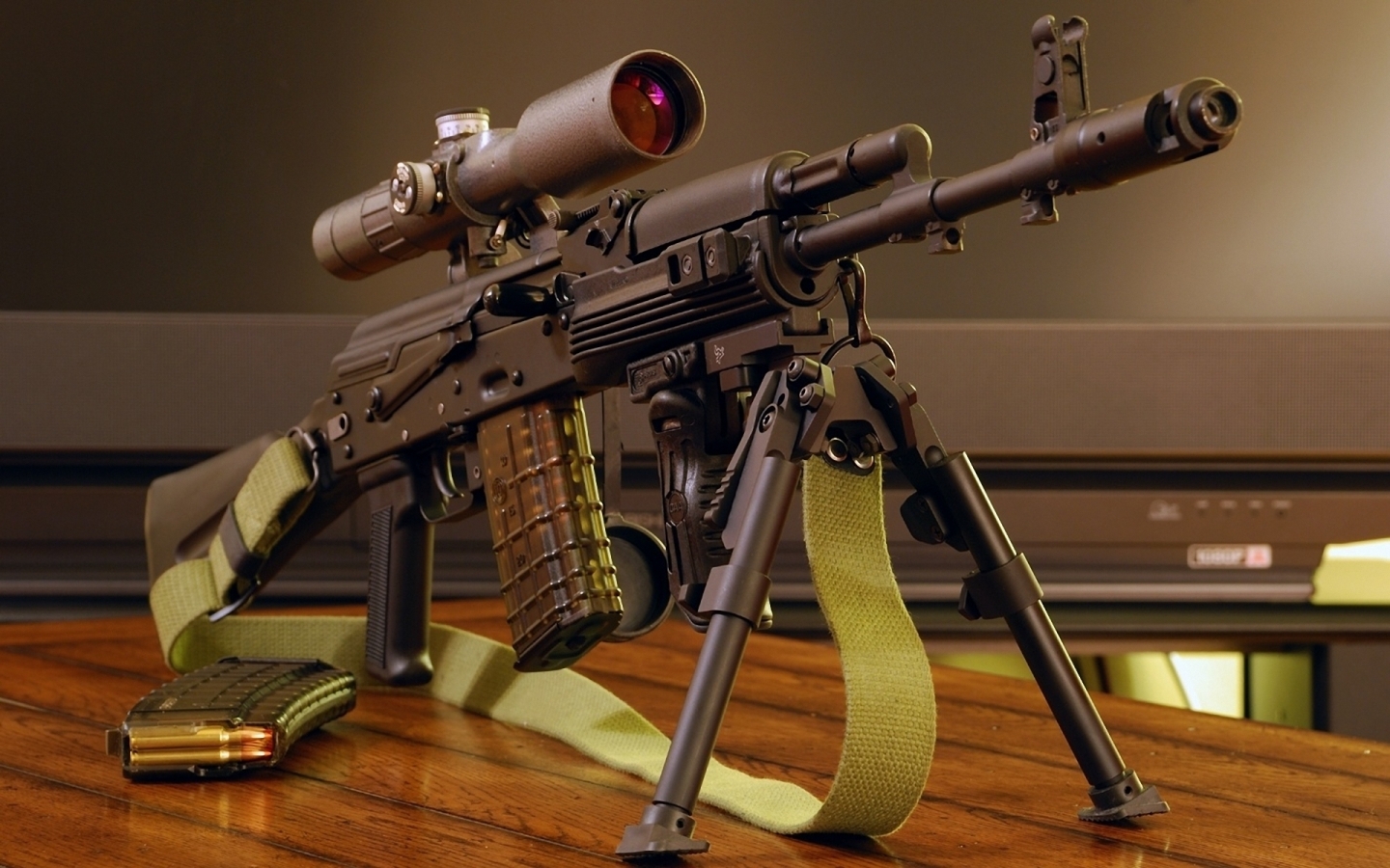 Automatic Gun AK-101 for 1440 x 900 widescreen resolution