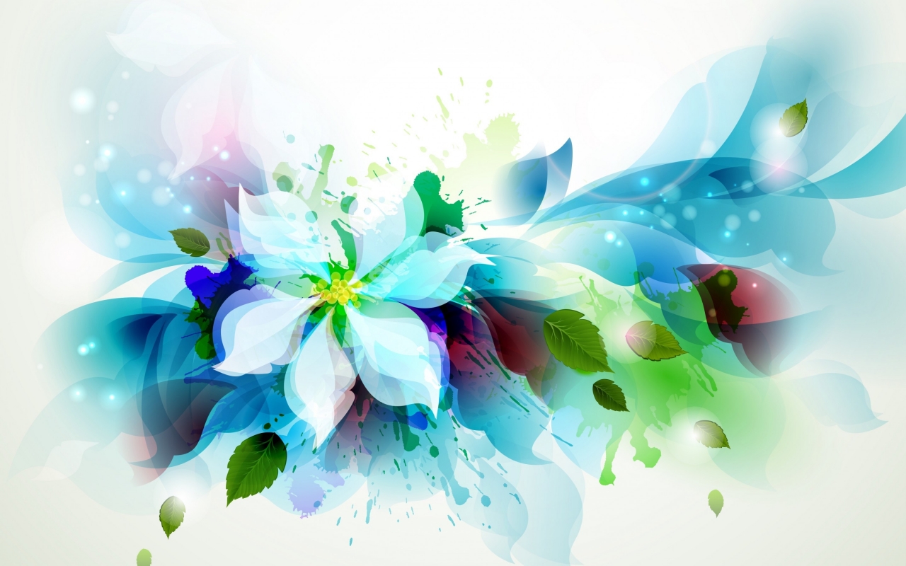 Beautiful Flower Art for 1280 x 800 widescreen resolution