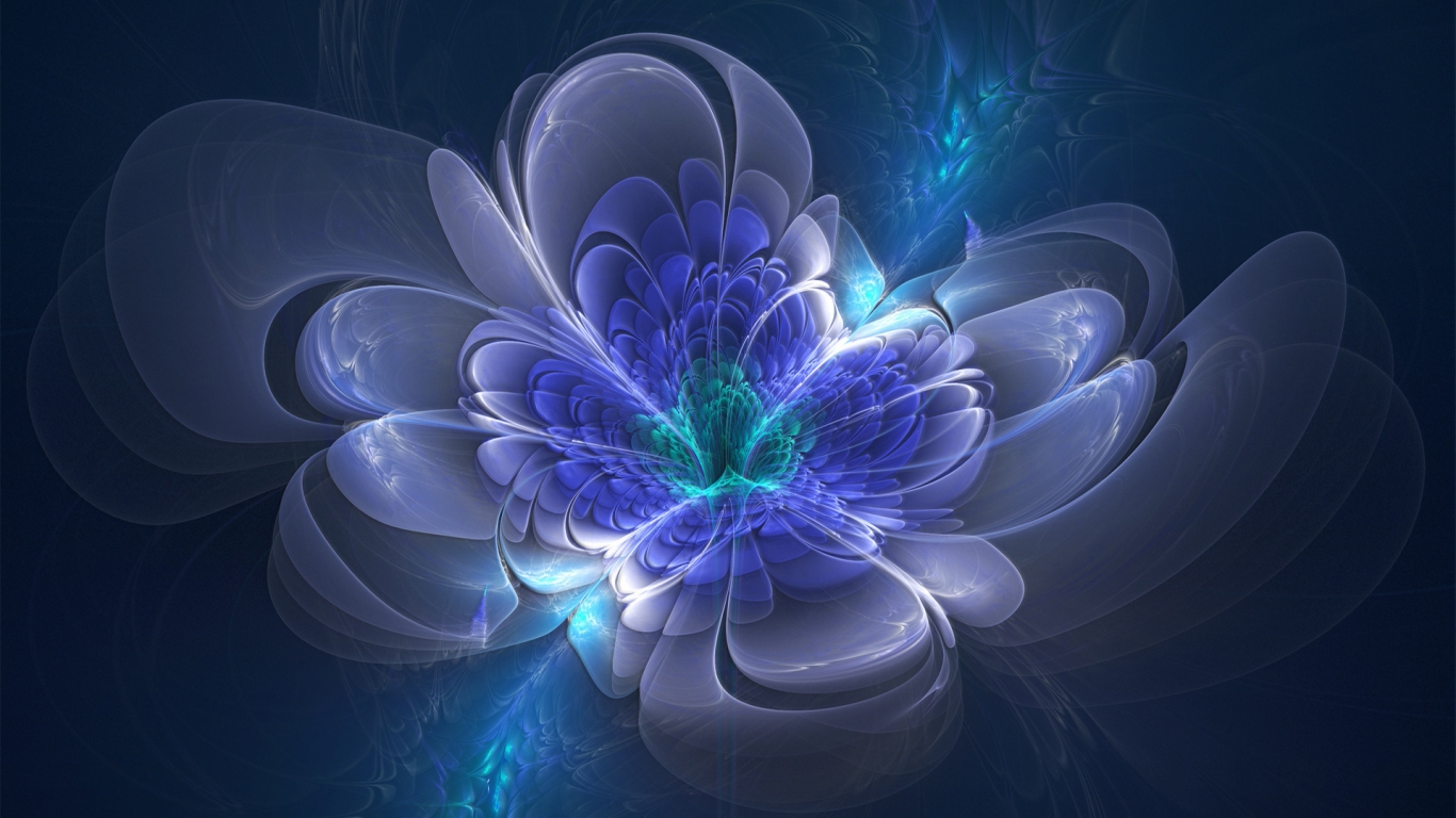 Beautiful Fractal for 1366 x 768 HDTV resolution