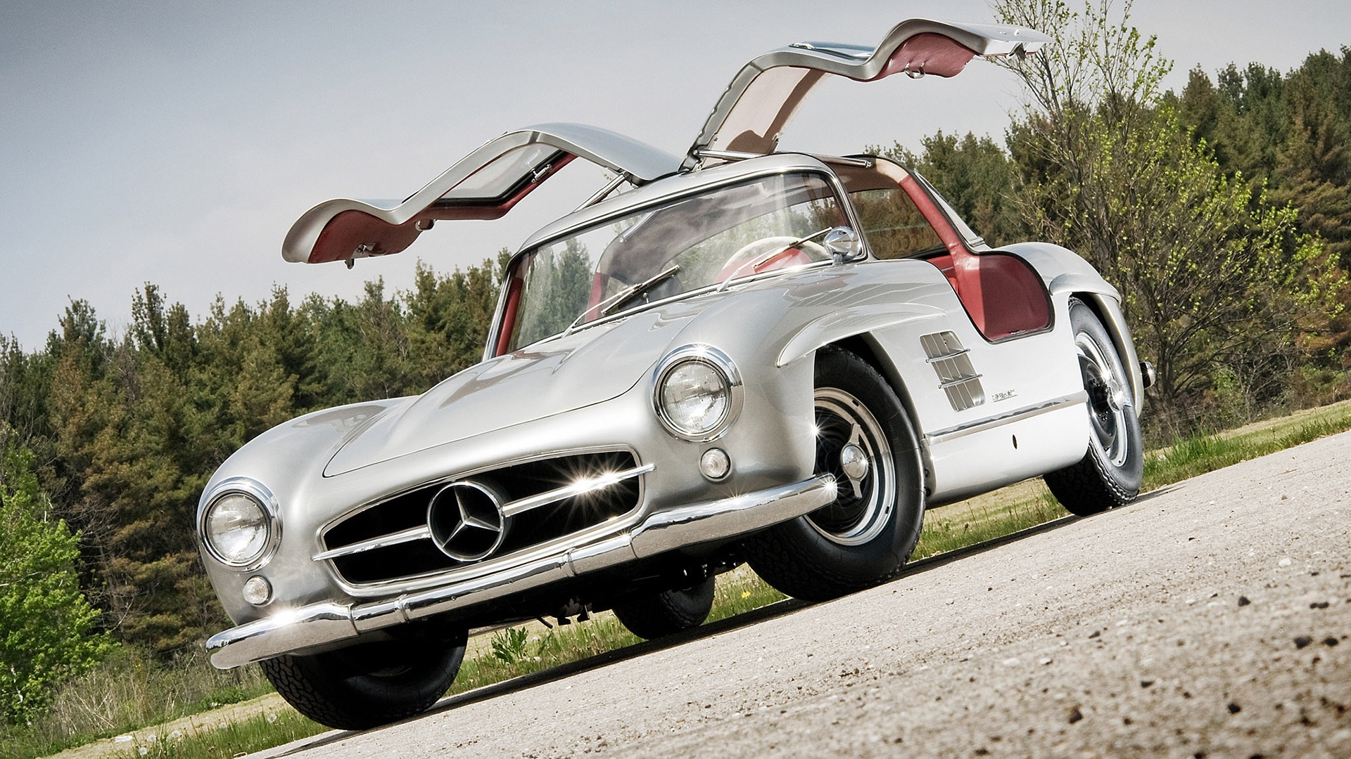 Beautiful Old Mercedes 300SL for 1920 x 1080 HDTV 1080p resolution