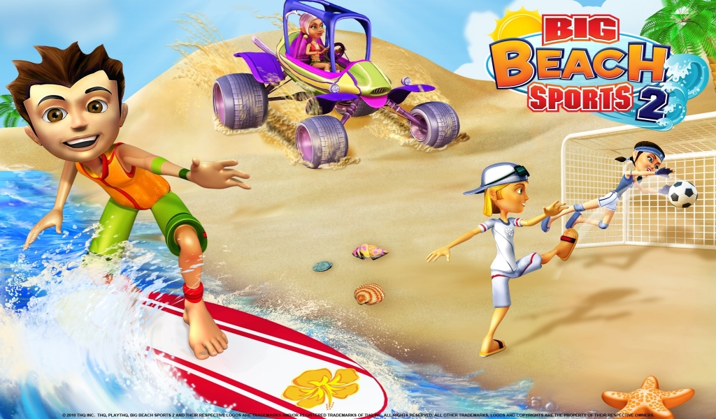 Big Beach Sports 2 for 1024 x 600 widescreen resolution