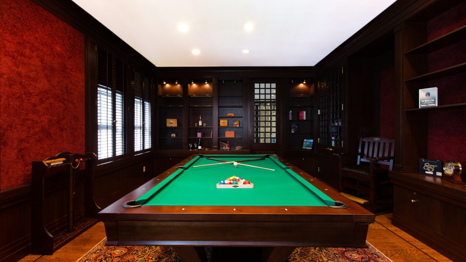 Billiards Table for 1536 x 864 HDTV resolution