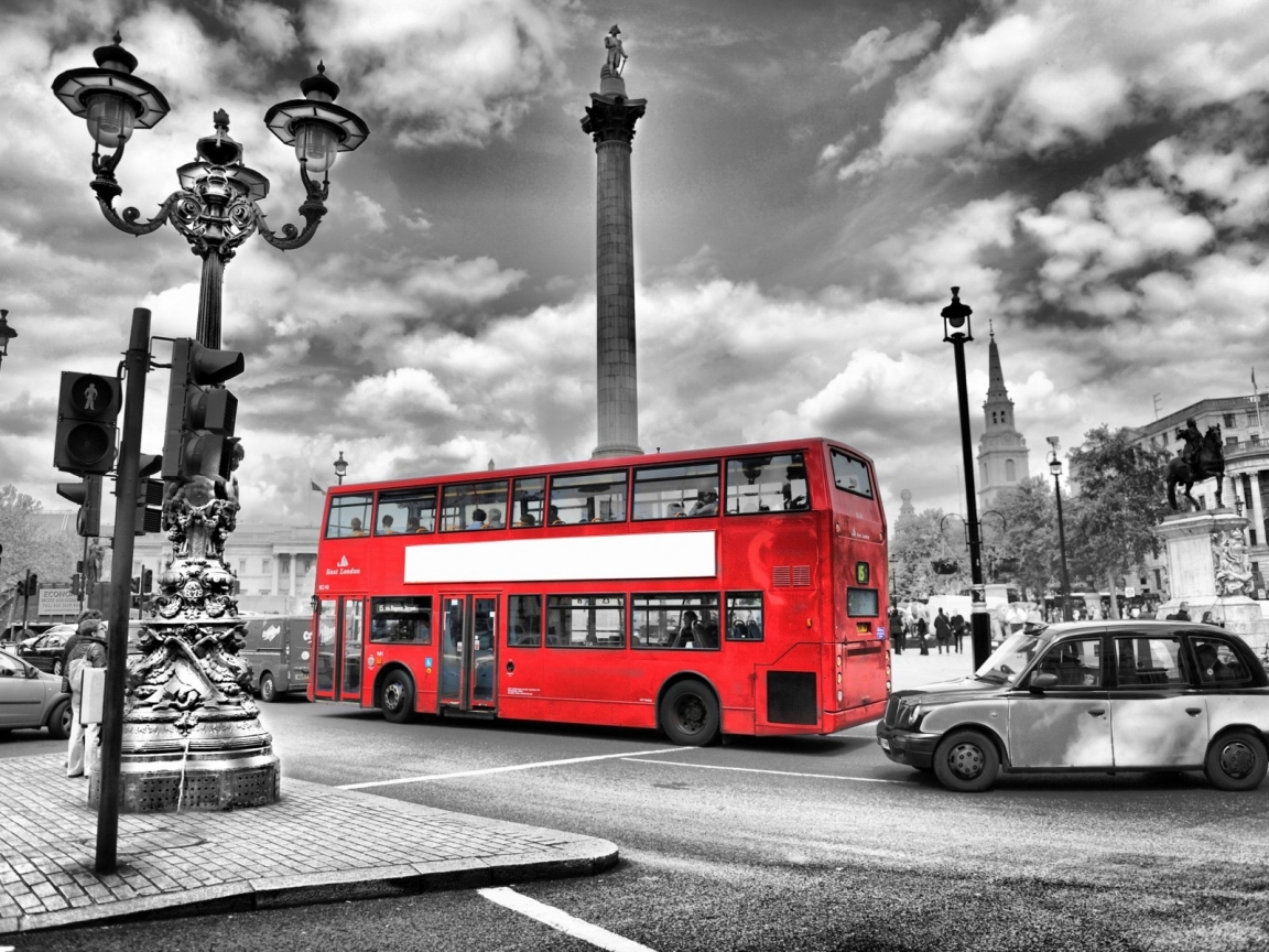 Black and White London for 1152 x 864 resolution