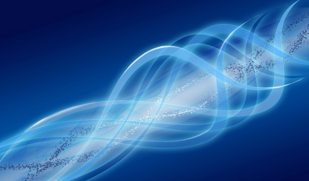 Blue Abstract Curves for 1024 x 600 widescreen resolution