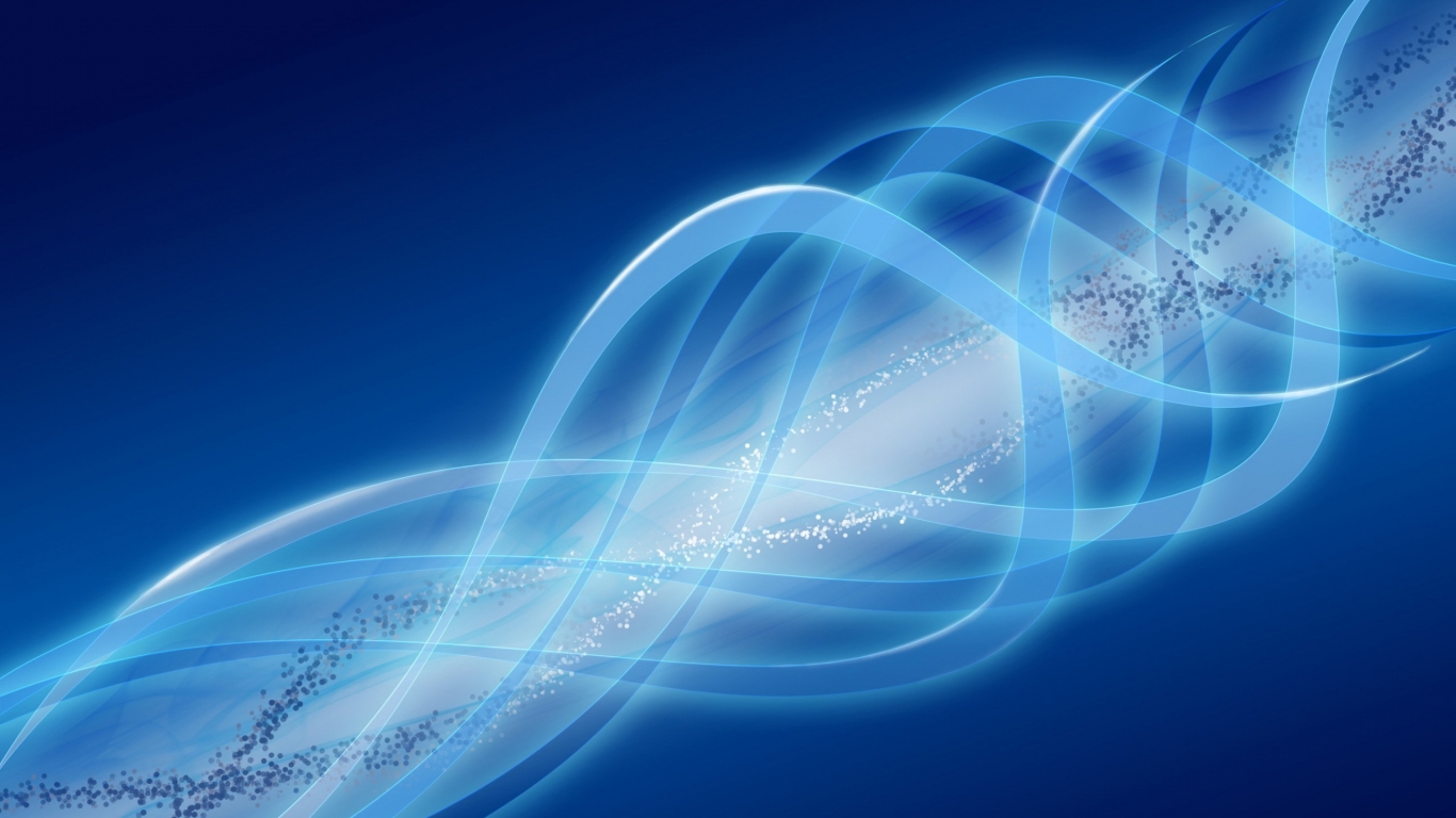 Blue Abstract Curves for 1366 x 768 HDTV resolution