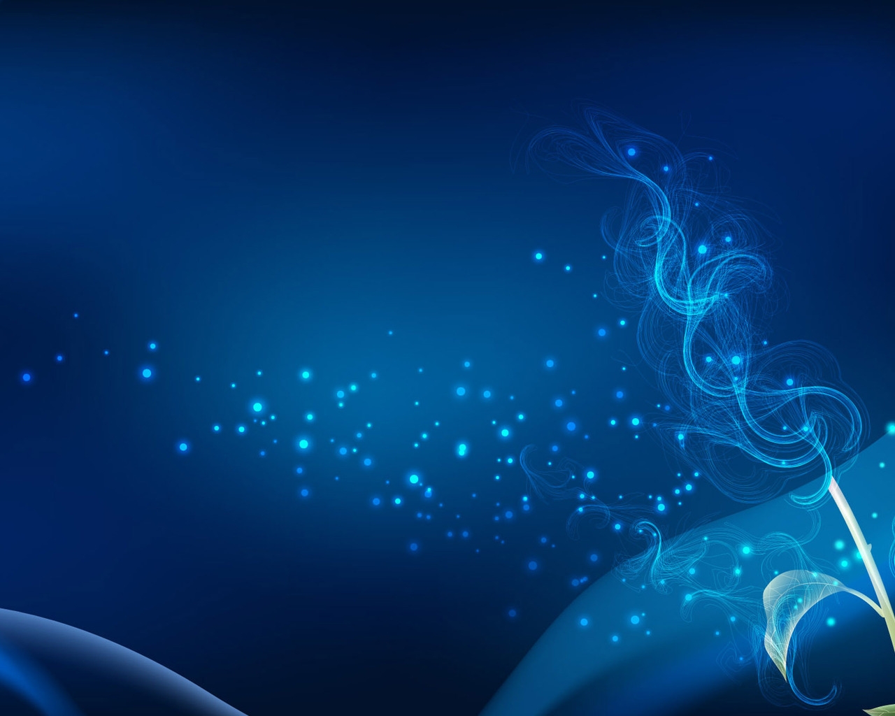 Blue Abstract Fractal for 1280 x 1024 resolution
