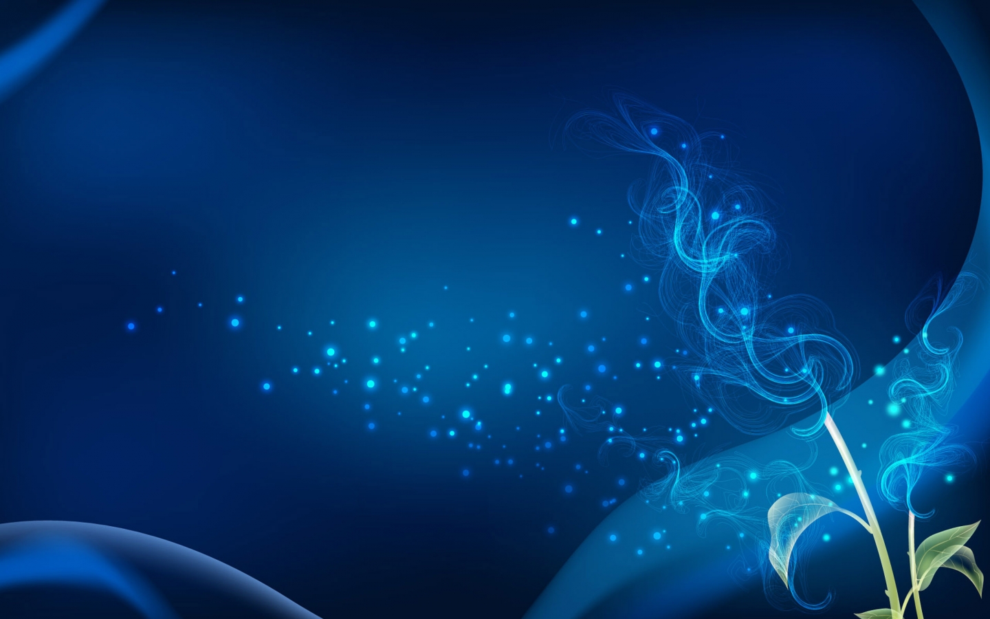 Blue Abstract Fractal for 1440 x 900 widescreen resolution