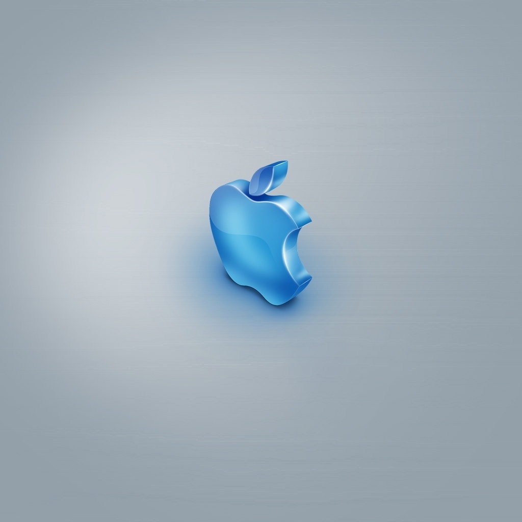 Blue Apple for 1024 x 1024 iPad resolution