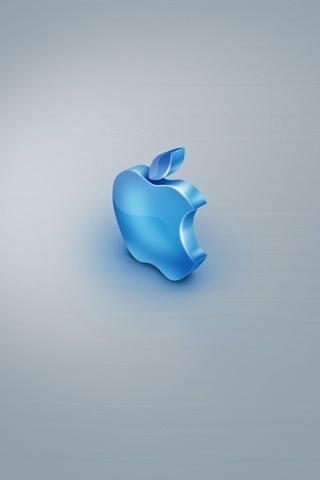 Blue Apple for 320 x 480 iPhone resolution