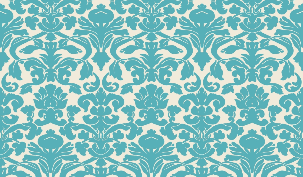 Blue Damask for 1024 x 600 widescreen resolution