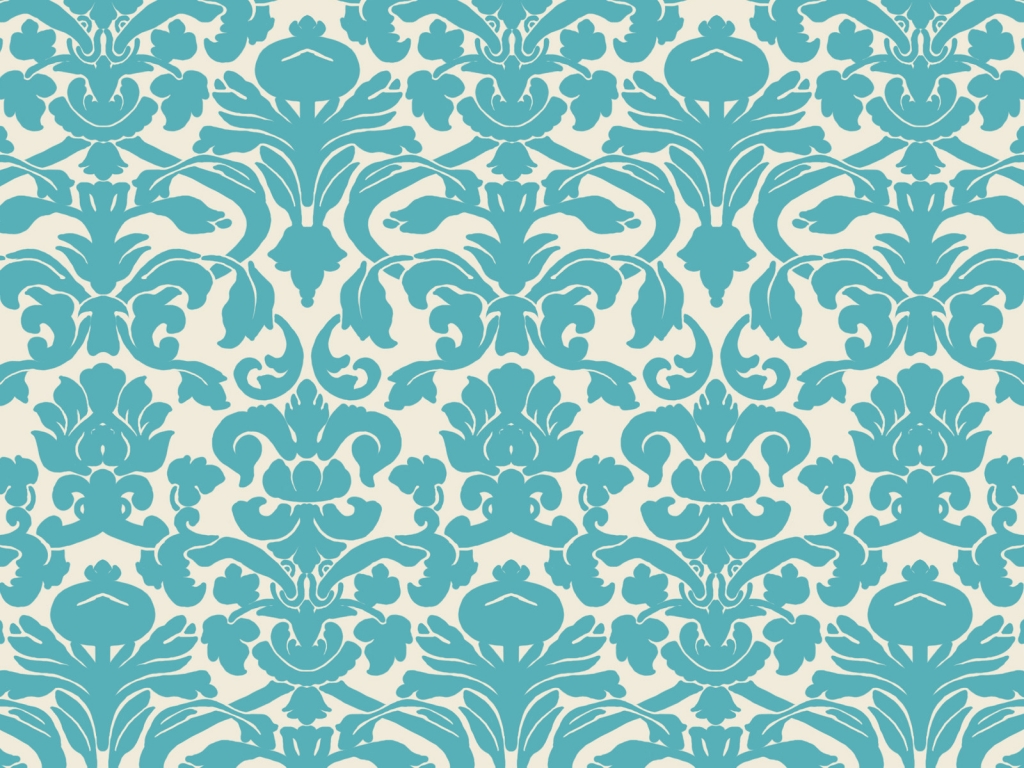 Blue Damask for 1024 x 768 resolution