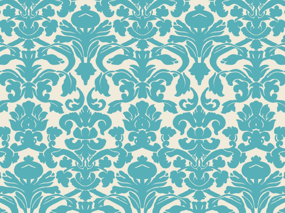 Blue Damask for 1152 x 864 resolution