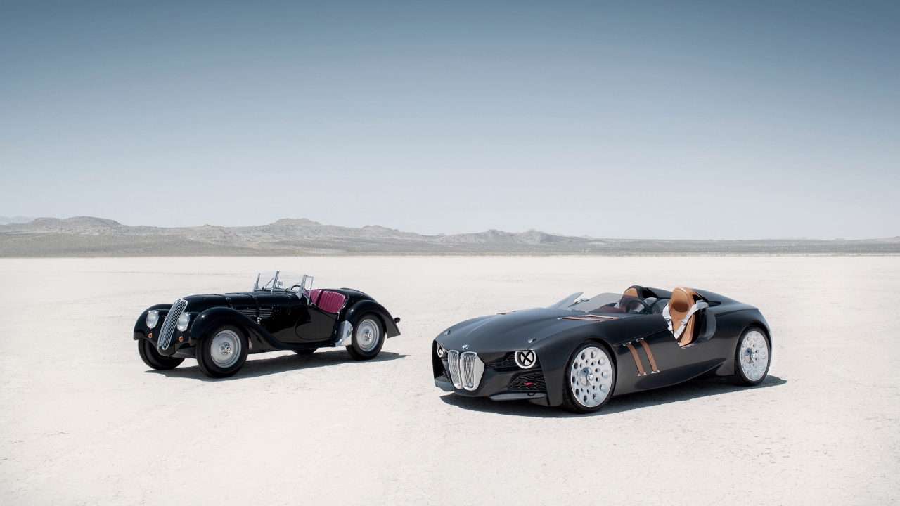 BMW 328 Hommage Old and New for 1280 x 720 HDTV 720p resolution