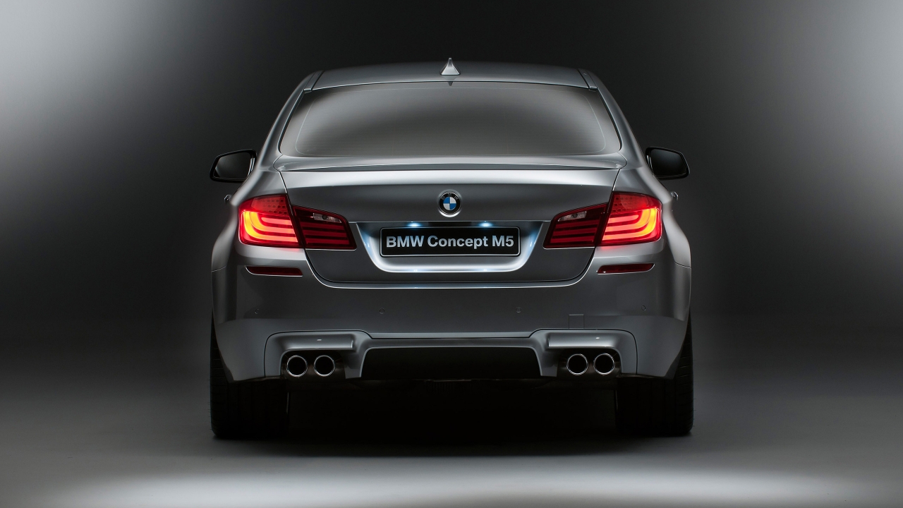 BMW M5 Concept 2012 Rear for 1280 x 720 HDTV 720p resolution