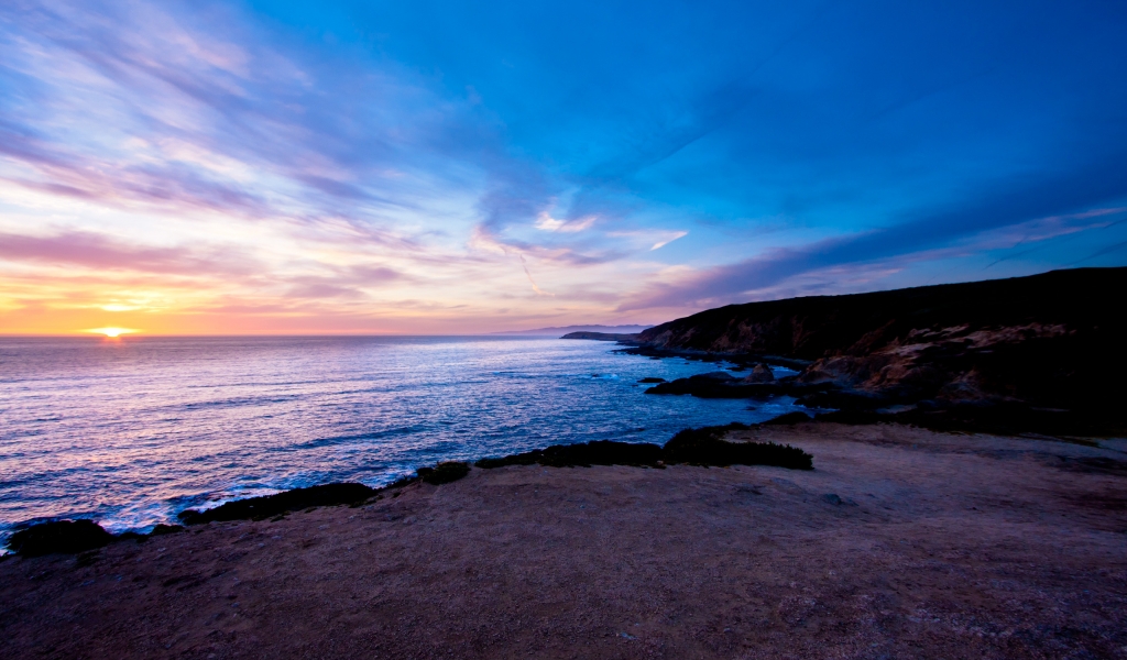 Bodega Head Sunset for 1024 x 600 widescreen resolution