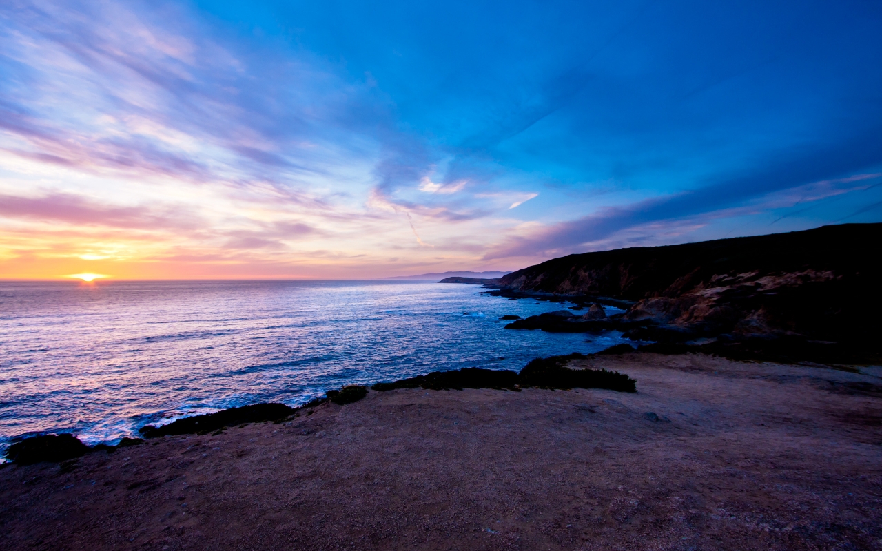 Bodega Head Sunset for 1280 x 800 widescreen resolution