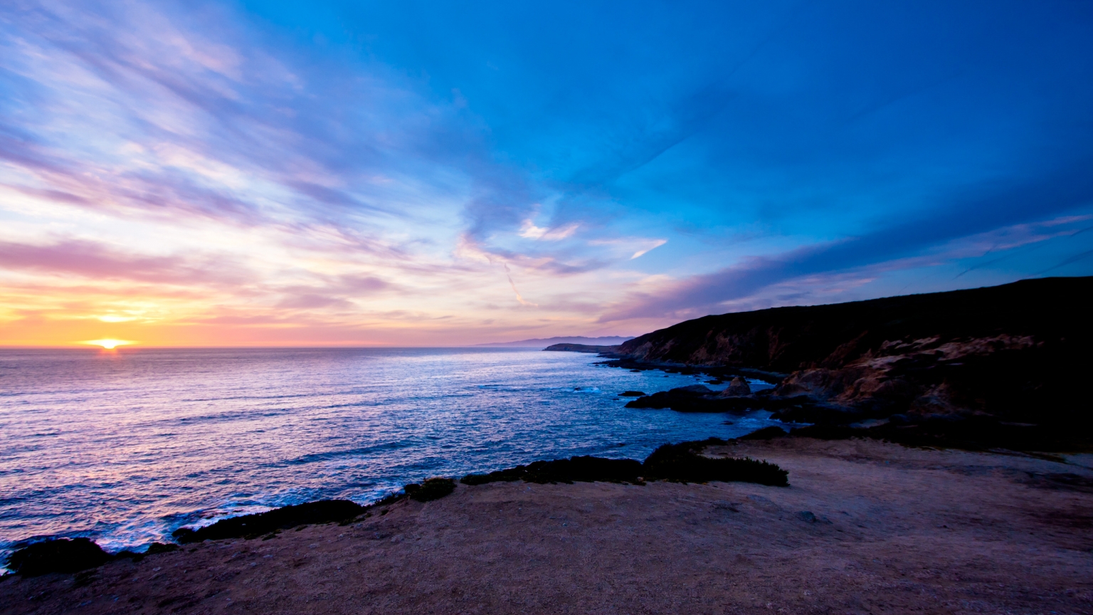 Bodega Head Sunset for 1536 x 864 HDTV resolution