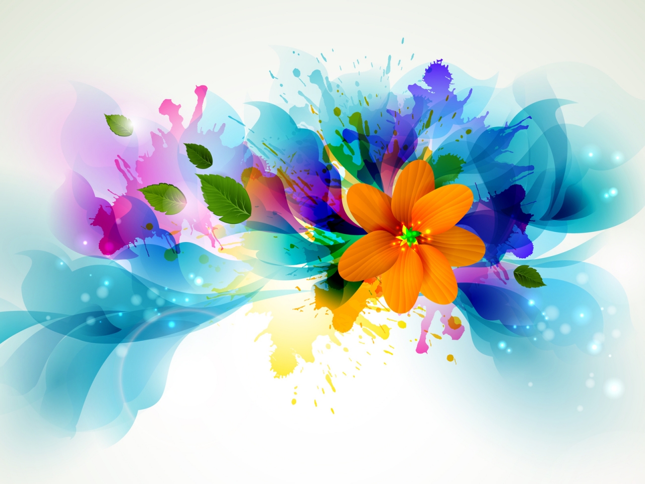Bright Flowers for 1280 x 960 resolution