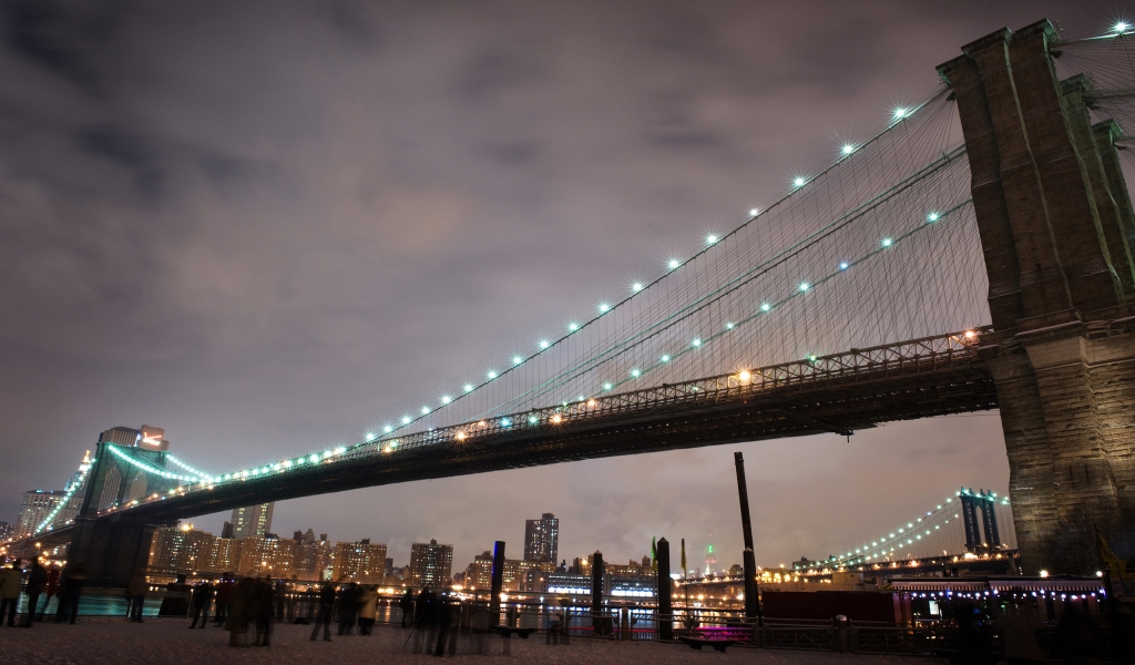 Brooklyn Bridge for 1024 x 600 widescreen resolution