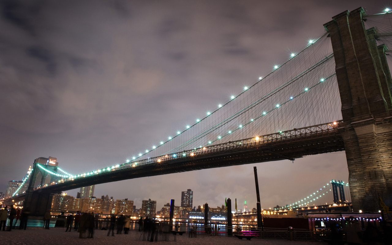 Brooklyn Bridge for 1280 x 800 widescreen resolution