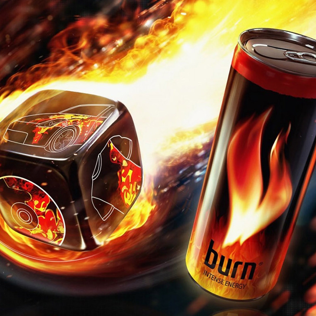 Burn Energy Drink for 1024 x 1024 iPad resolution