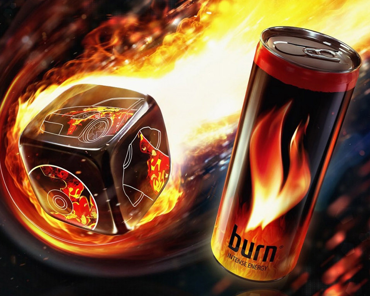 Burn Energy Drink for 1280 x 1024 resolution