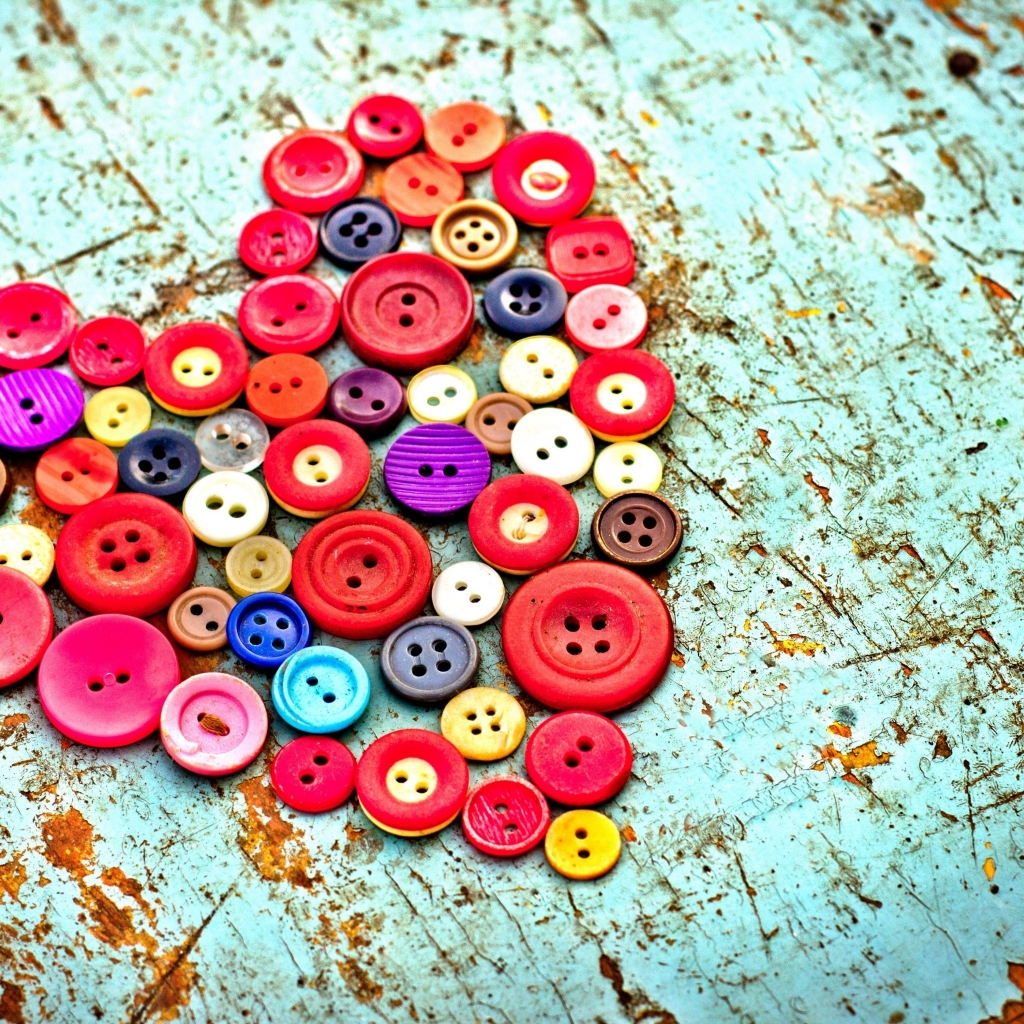 Buttons Heart for 1024 x 1024 iPad resolution