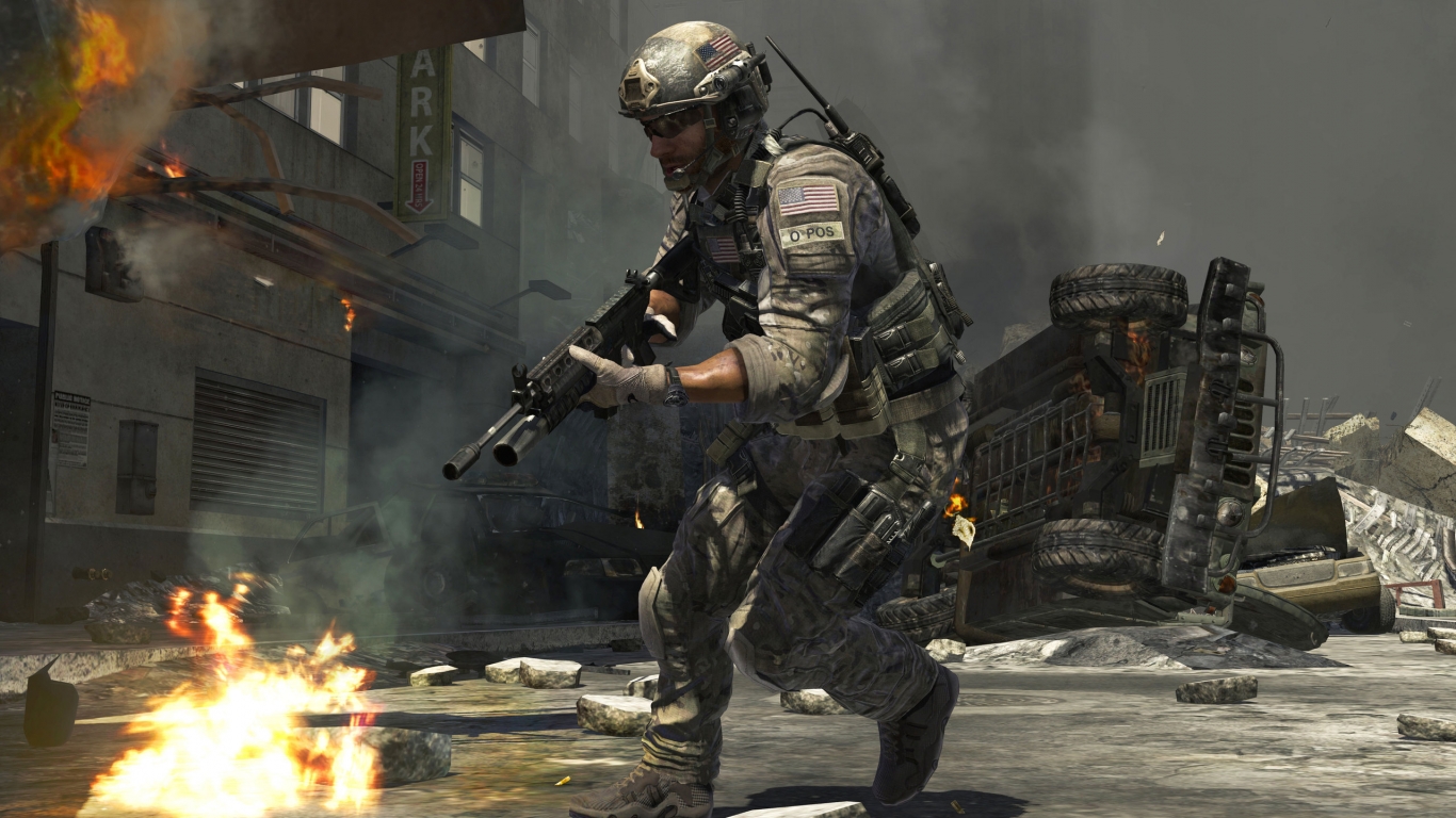 Call of Duty 3 Activision for 1366 x 768 HDTV resolution