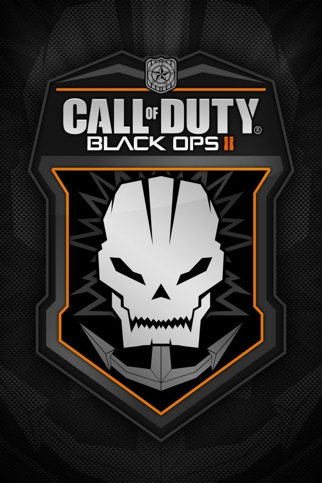 Call of Duty Black Ops 2 Logo for 640 x 960 iPhone 4 resolution