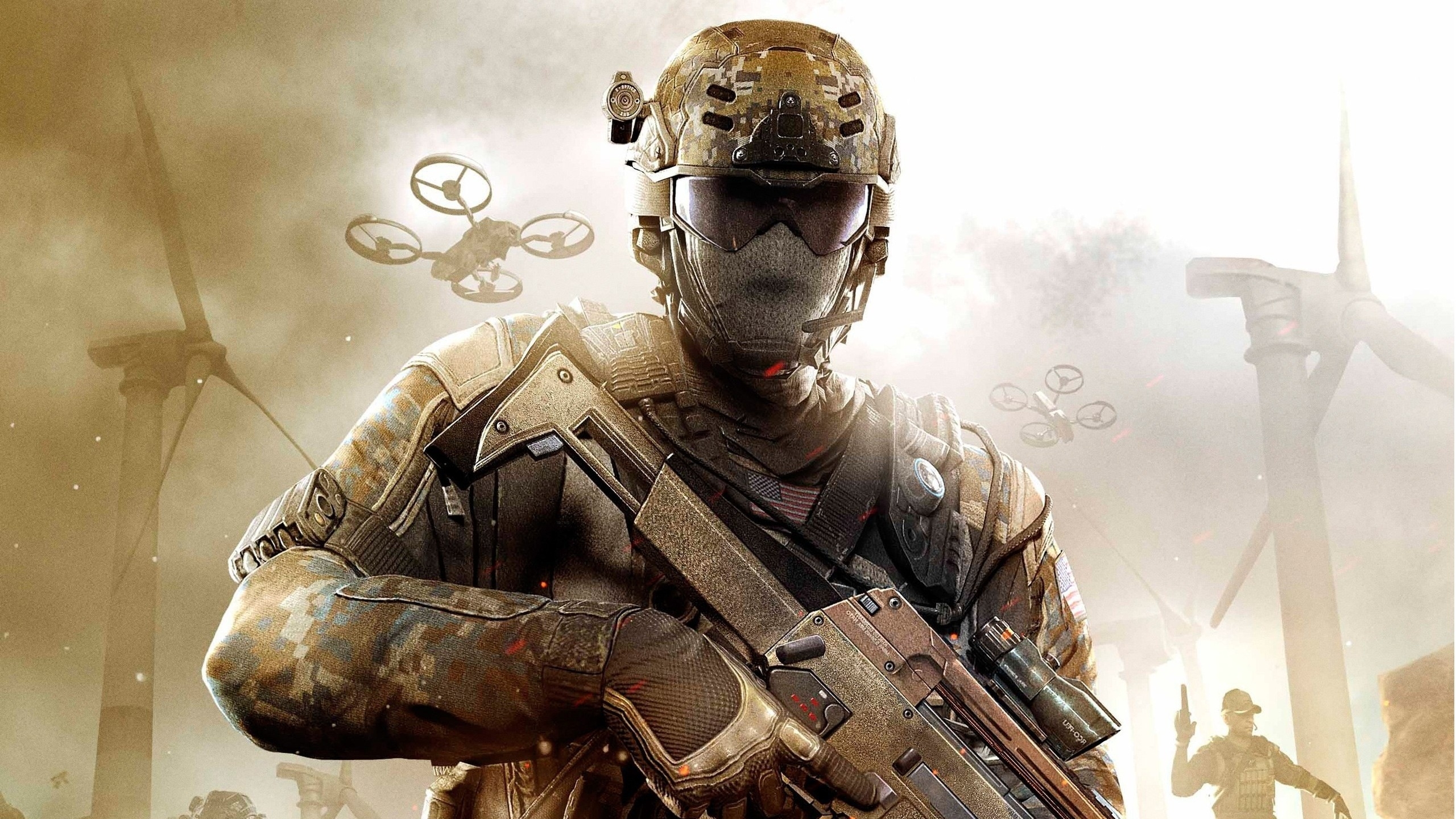 Call of Duty Black Ops 2 Soldier for 2560x1440 HDTV resolution