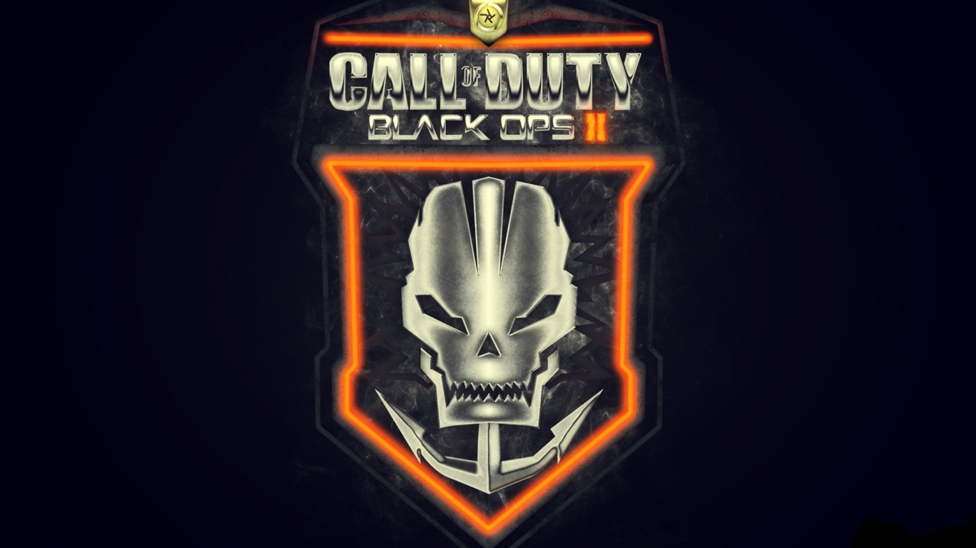Call of Duty Black Ops II Logo for 1366 x 768 HDTV resolution