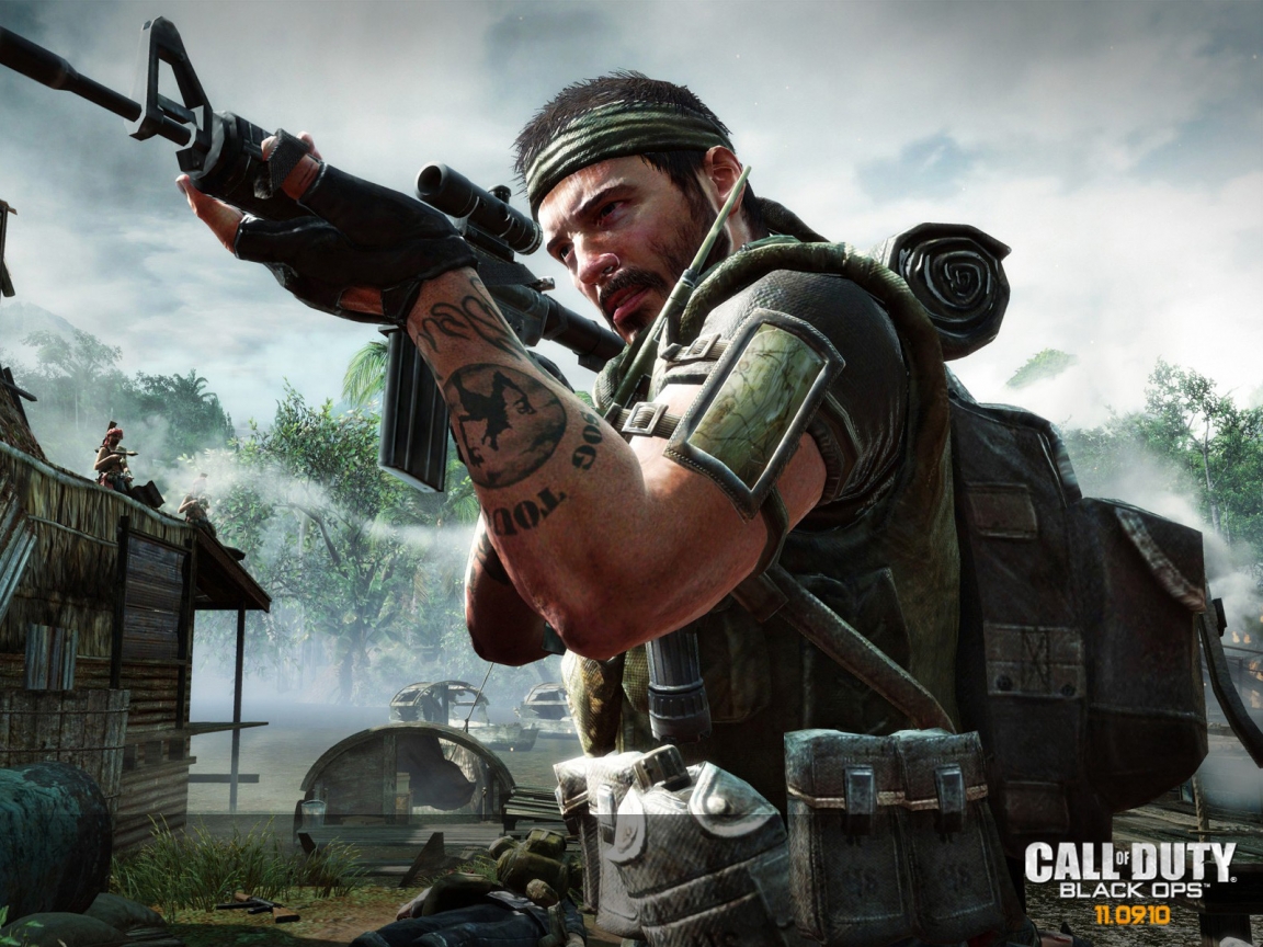 Call of Duty Black Ops Soldier for 1152 x 864 resolution