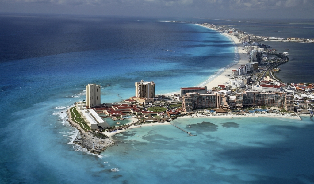 Cancun Mexico for 1024 x 600 widescreen resolution