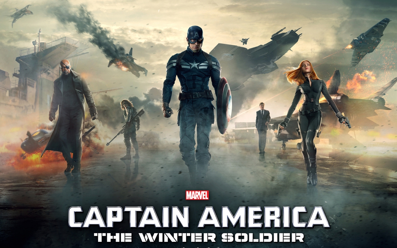 Captain America 2 Movie for 1280 x 800 widescreen resolution