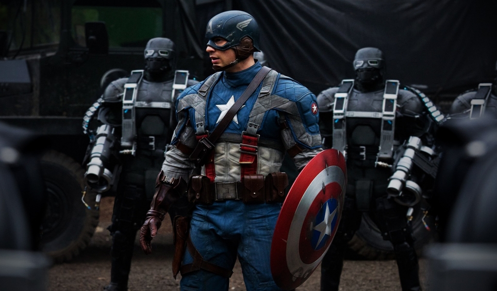 Captain America 2011 for 1024 x 600 widescreen resolution