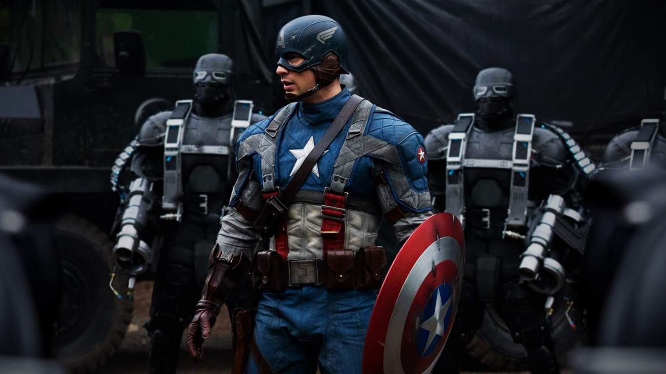 Captain America 2011 for 1366 x 768 HDTV resolution